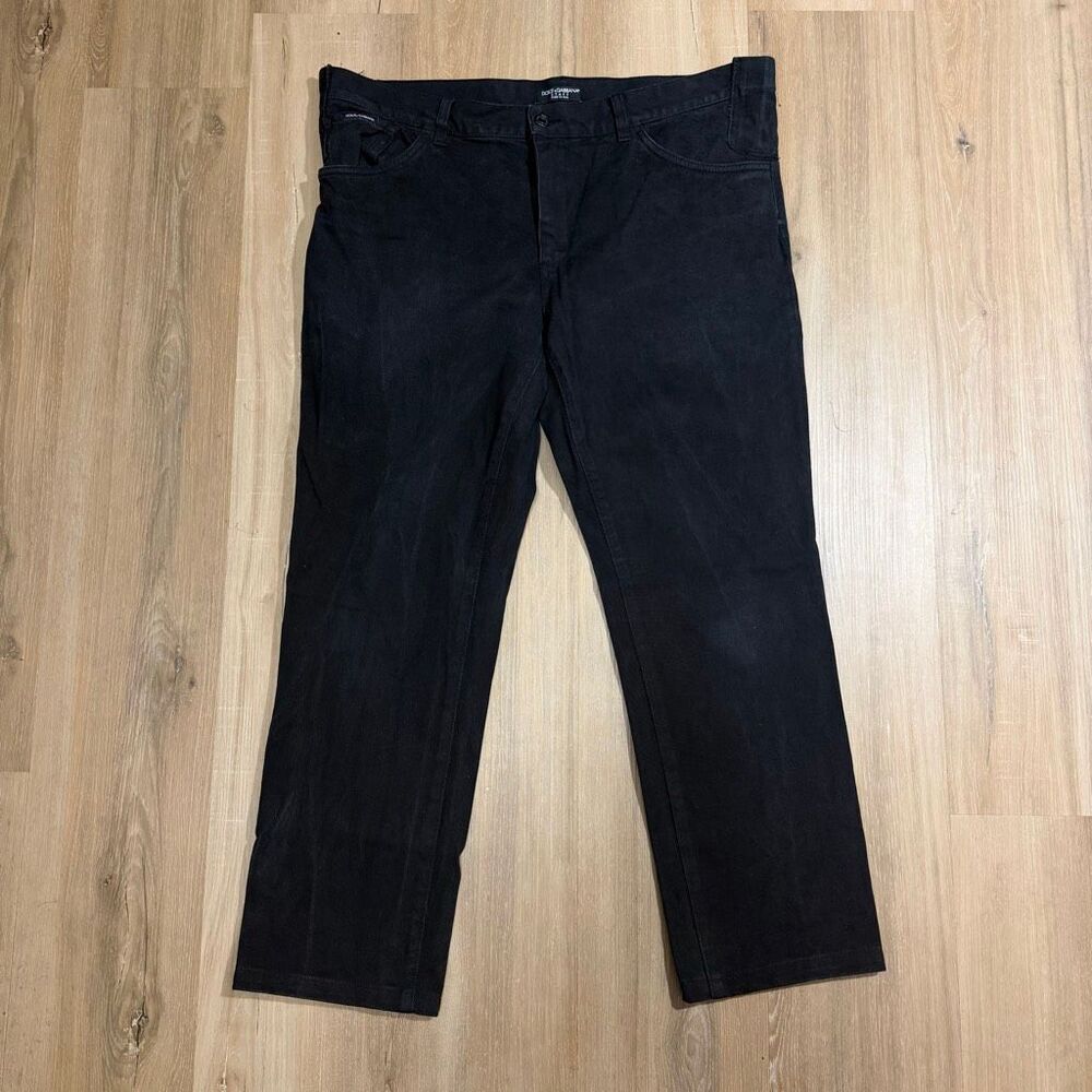 Dolce & Gabbana Black Staff Denim Jeans Sz 36 Made In Italy 100% Cotton Designer